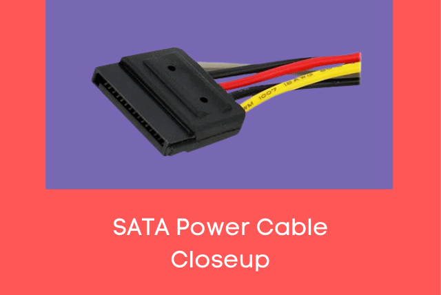 SATA Power Cable Closeup