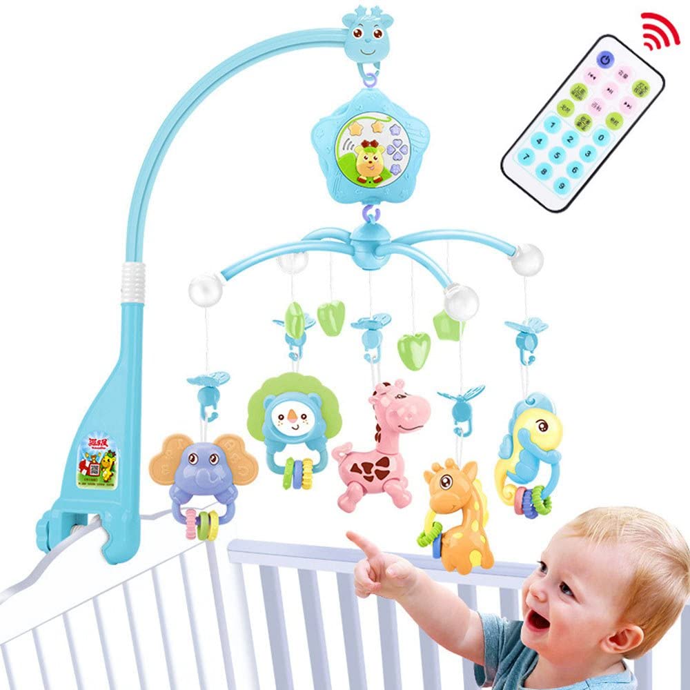 Mobiles like this one stimulate newborns while they are lying in cot beds