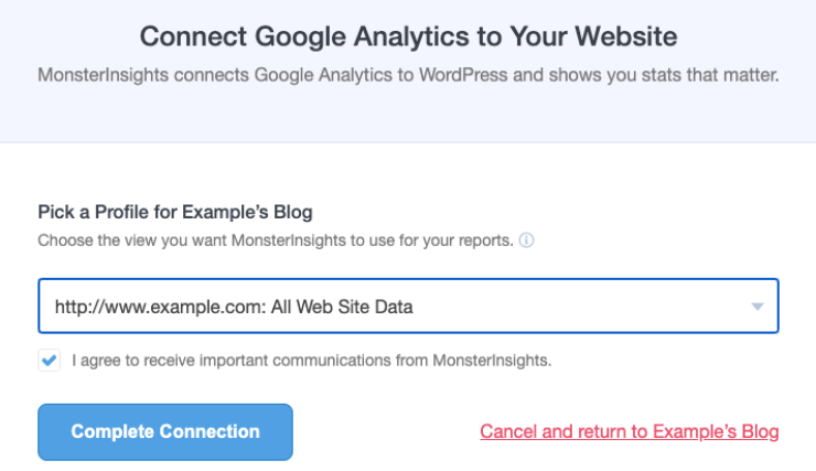 connect google analytics to your website