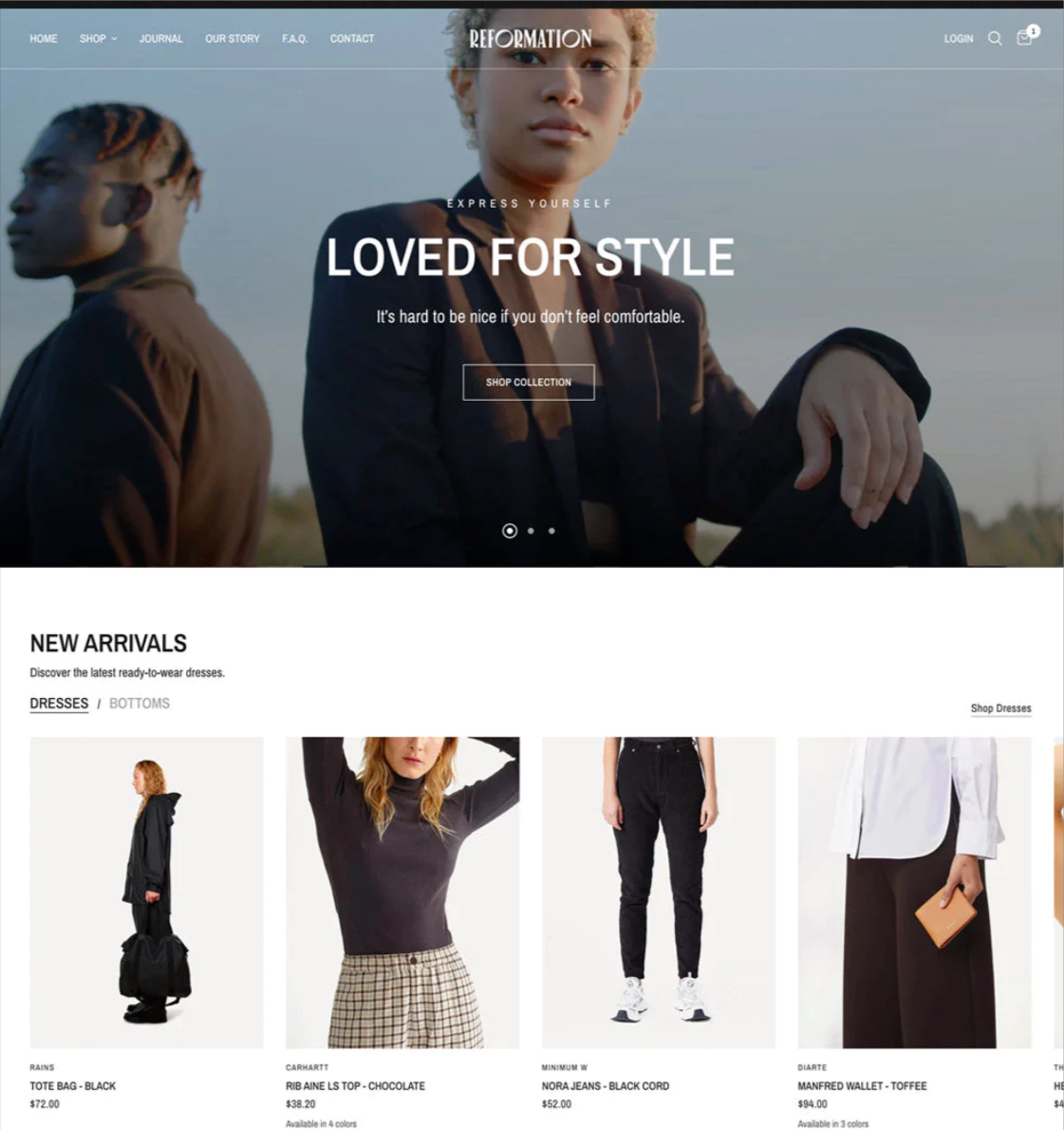 Shopify ecommerce templates