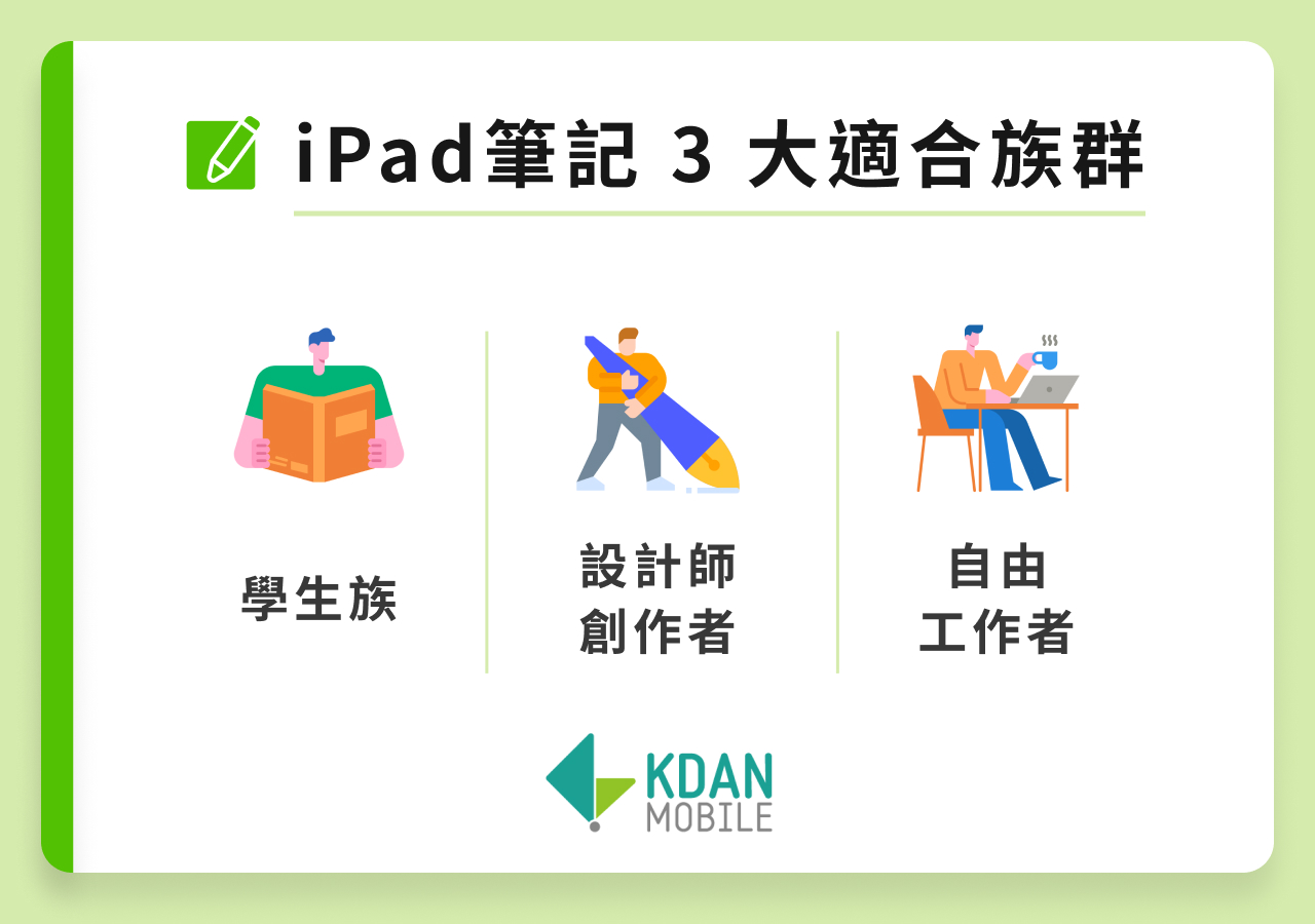 iPad 筆記 3 大適合族群