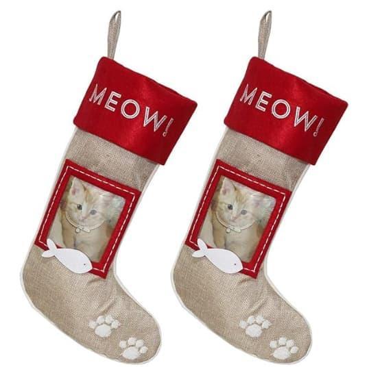 New Traditions Cat Christmas Stockings