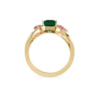 14kt Yellow Gold Sweet Hurricane Finger Ring