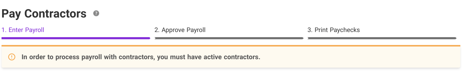 Paying contractors in Patriot's payroll software