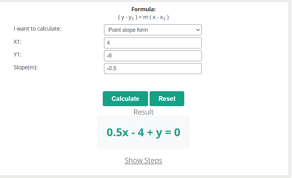 Methods to write the equation of a line?