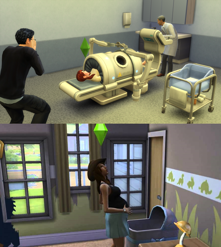 giving birth to a baby in sims 4
