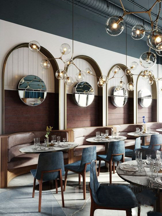 Inspiratie voor een horeca interieur met ronde vormen