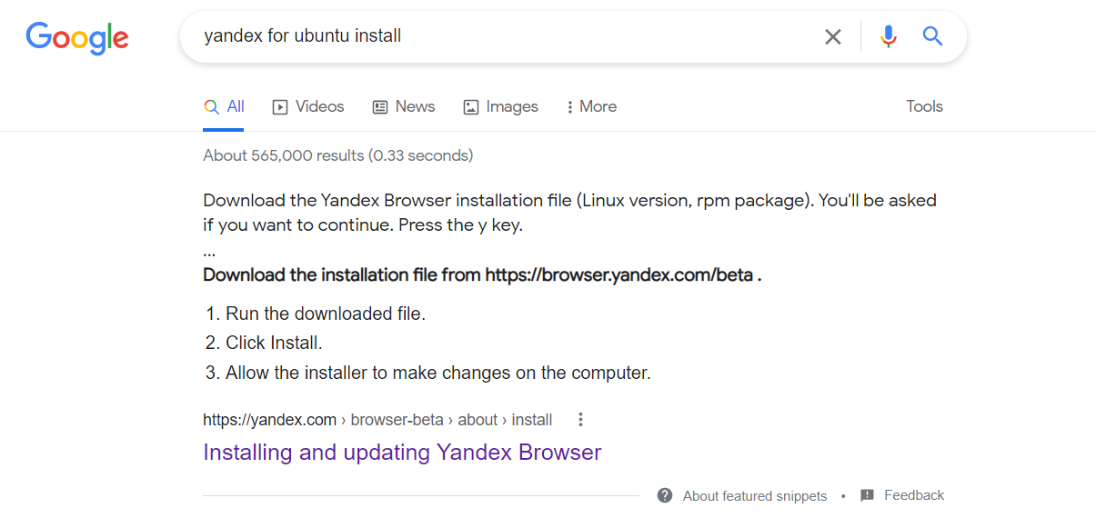 install yandex browser on ubuntu