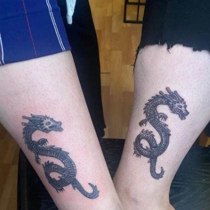 Dragon Friendship Tattoo