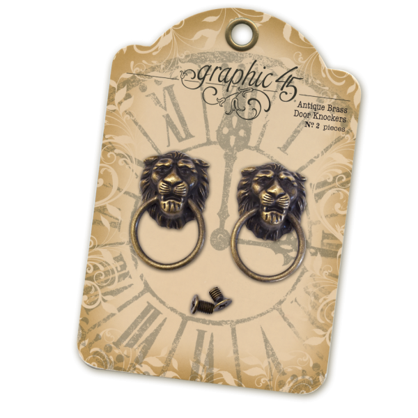 Staples - Antique Brass Metal Door Knockers