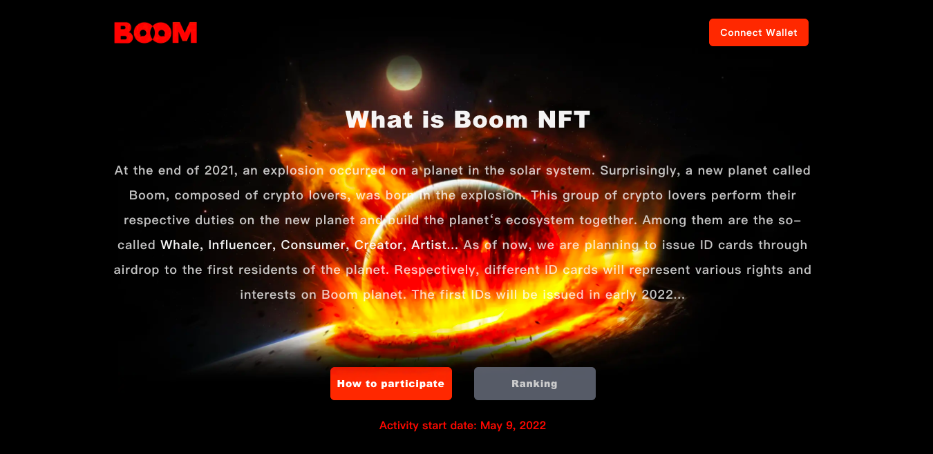 BOOM NFT Airdrop Campaign Launches,  as Over 100k People, Join the Refer to Earn Campaign  - 1