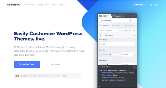 Plugin herói CSS