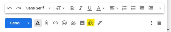 confidential mode button