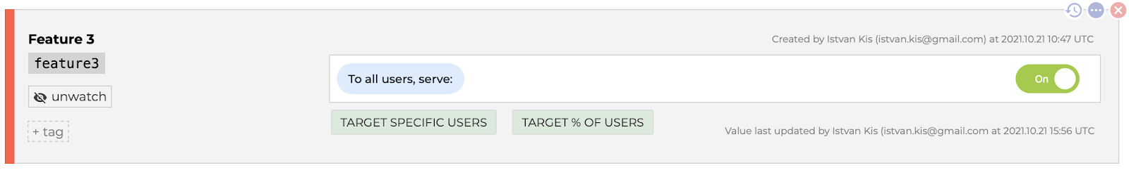 Target specific user