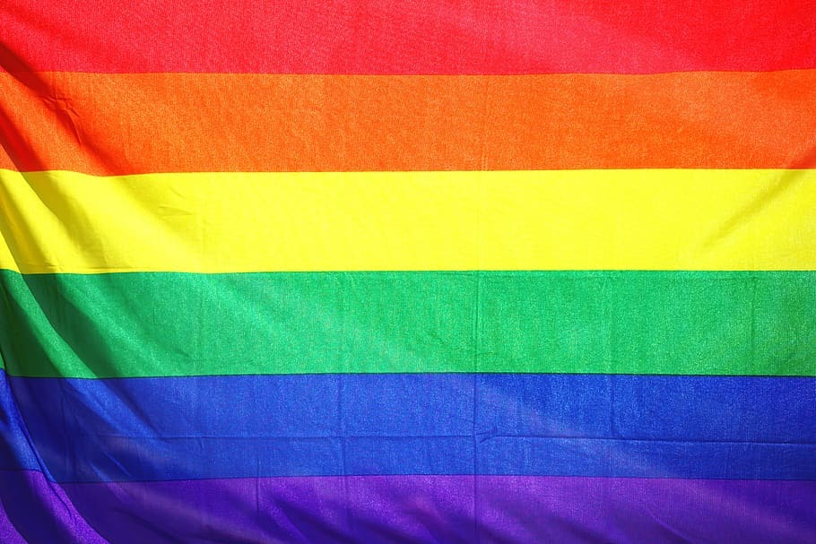 The flag of the LGBTQ community.