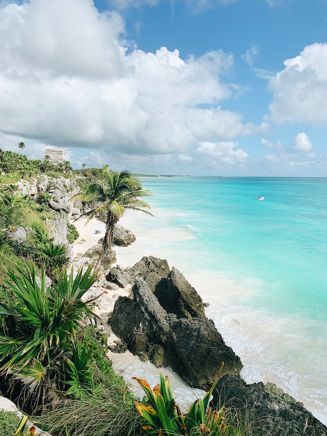 ocean view from the Tulum ruins
