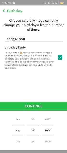 How To Change Your Birthday On Snapchat