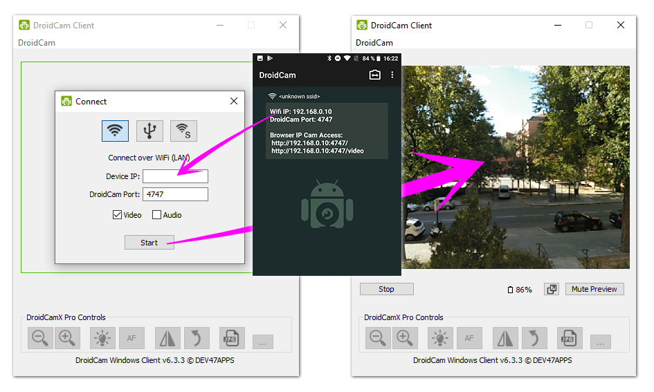 Cómo usar tu móvil Android como webcam (USB o sin cables)