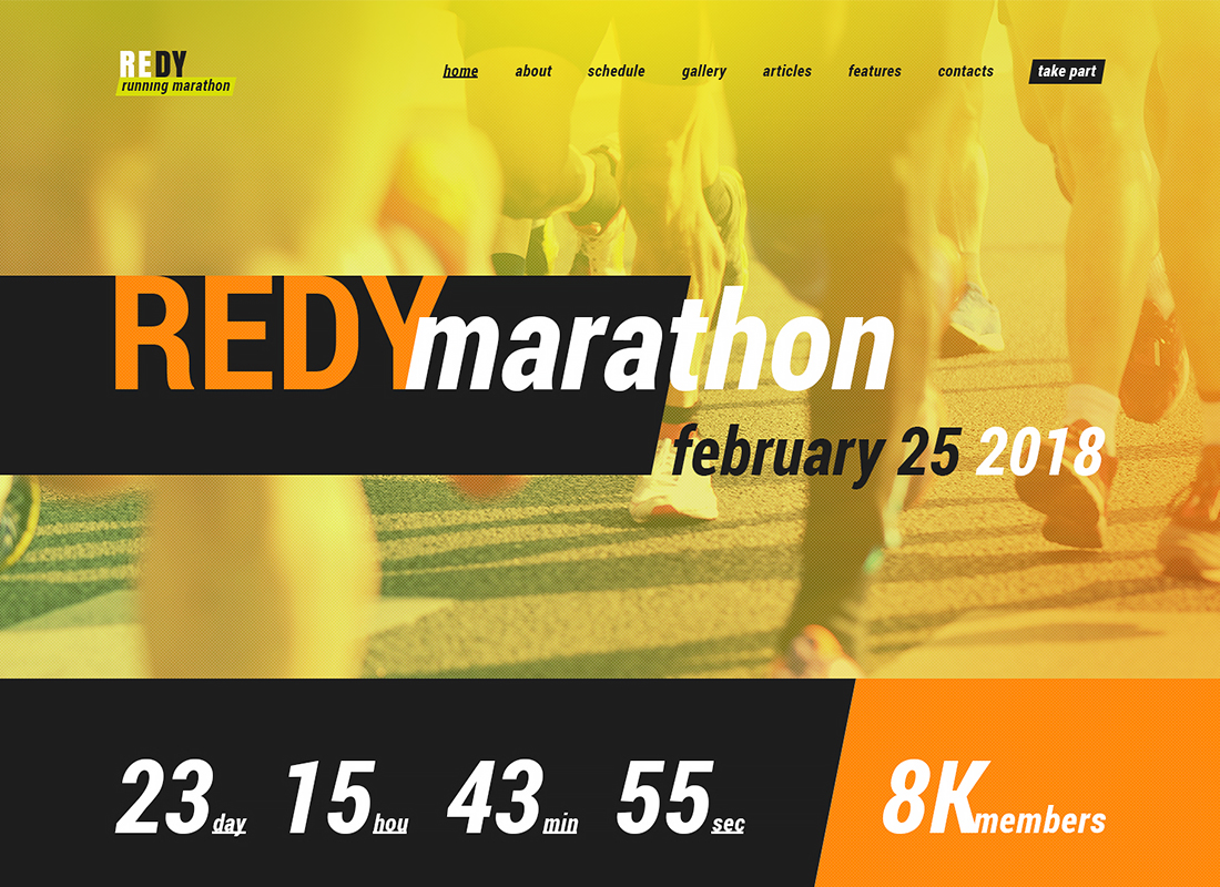 Reddy |  Tema WordPress Maraton & Olahraga