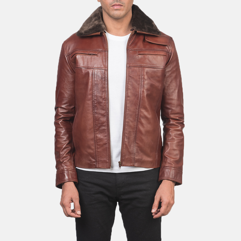 Best Fur Trim Leather Jacket 