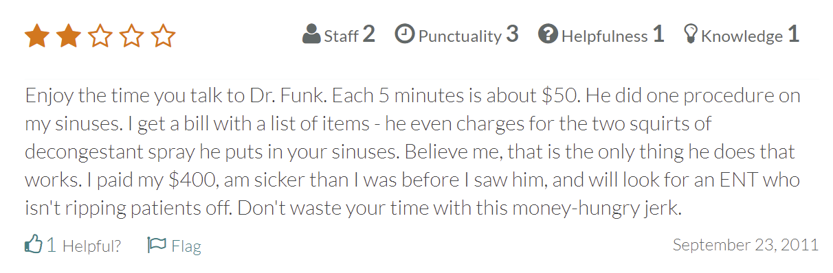 Funk Facial Plastic Surgery review