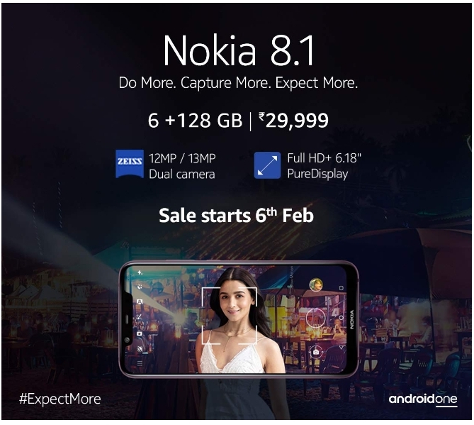 nokia 8.1 price in india nokia 8.1 price in india