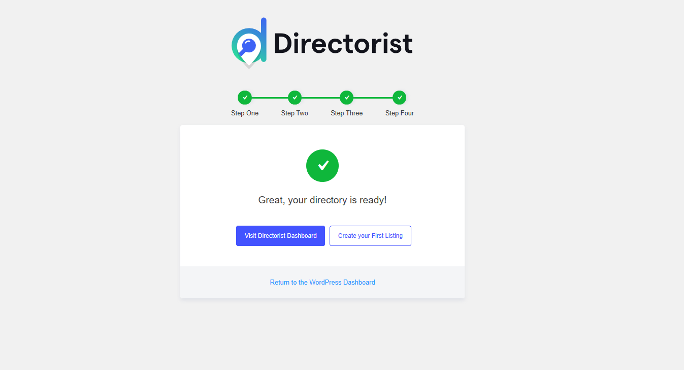 Service  directory-Directorist wizard setup configuration