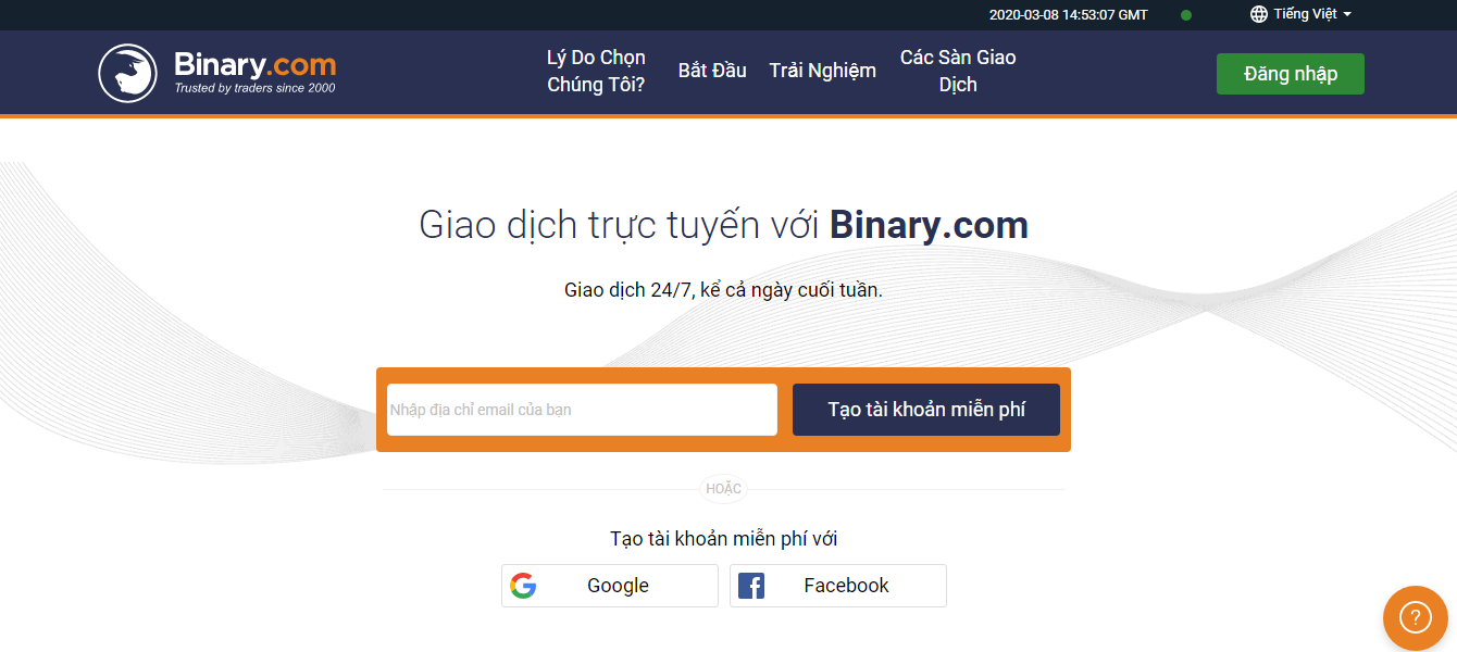 Binary.com - sàn BO lâu nhất hiện nay