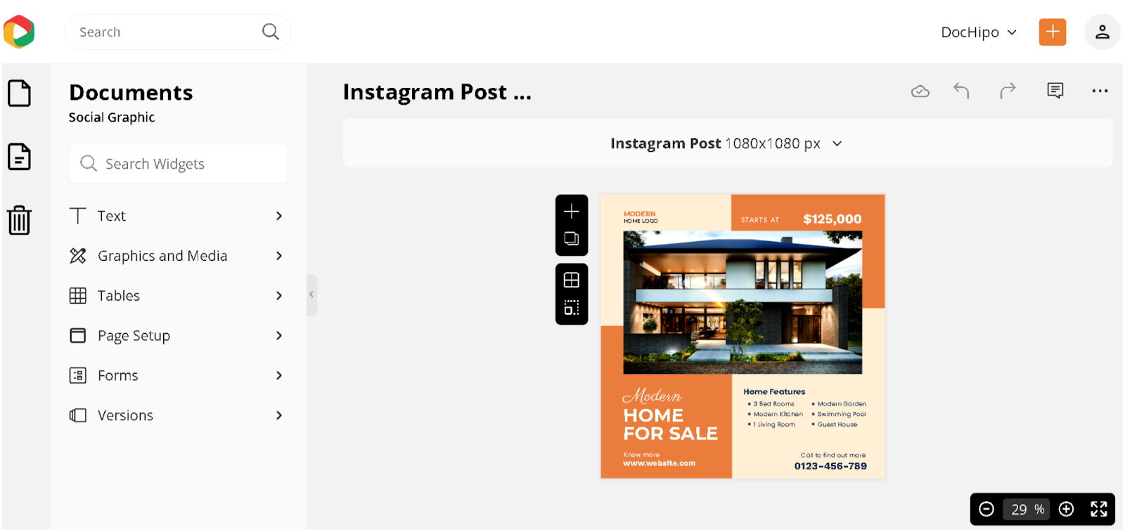 Edit real estate Instagram post temp-late