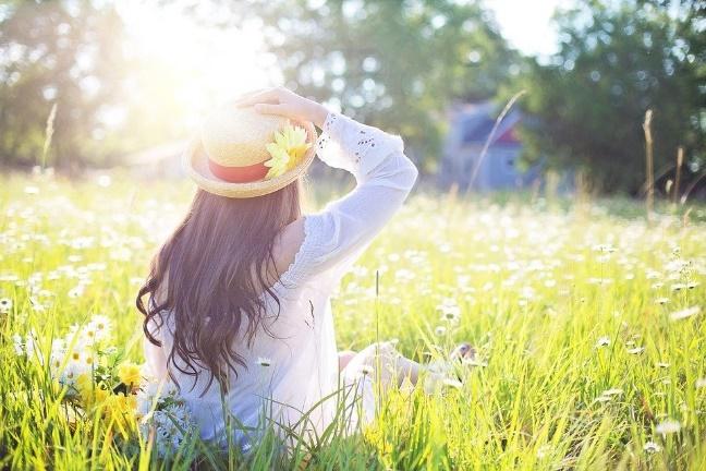 Woman, Field, Sunlight, Fashion, Hat, Girl, Female