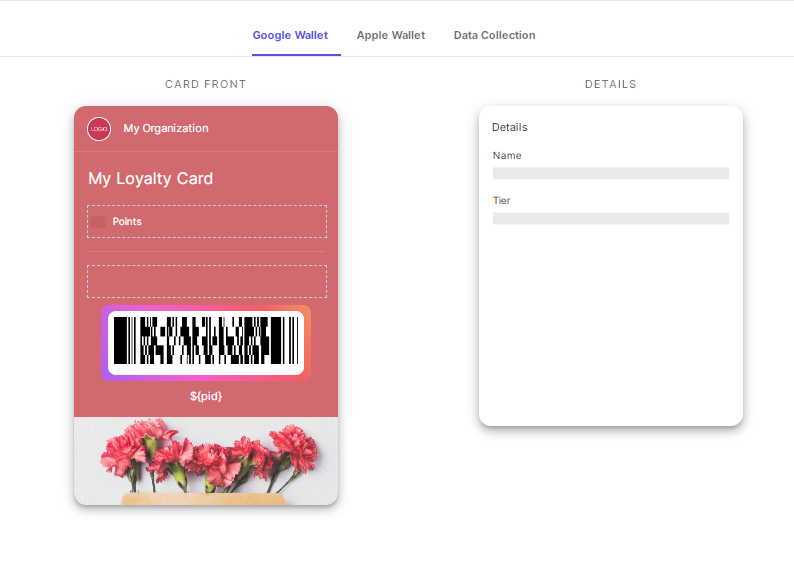 digital membership card design