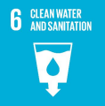 The logo for SDG 6.