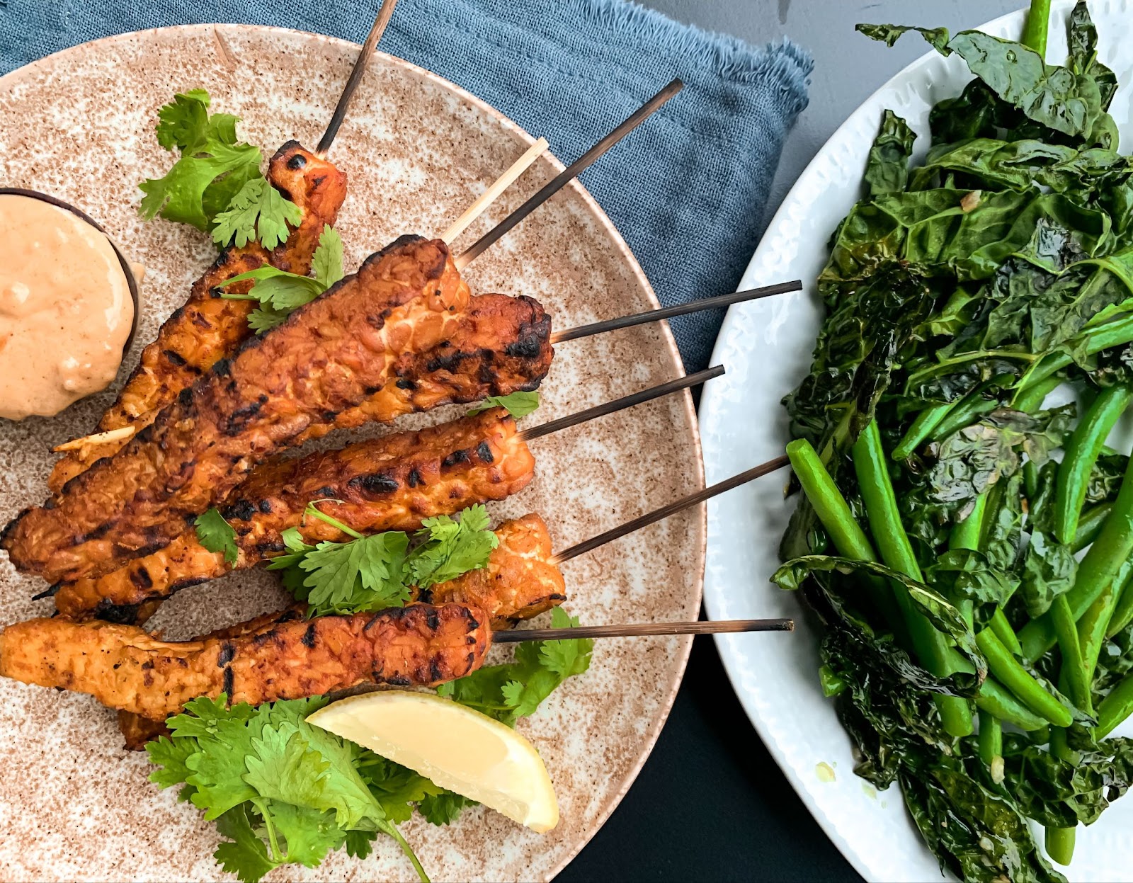 tempeh satay skewers
