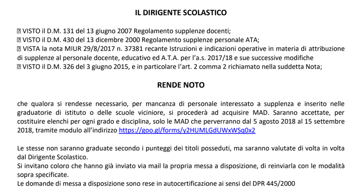180803 Avvisi Aspiranti Madpdf Google Drive