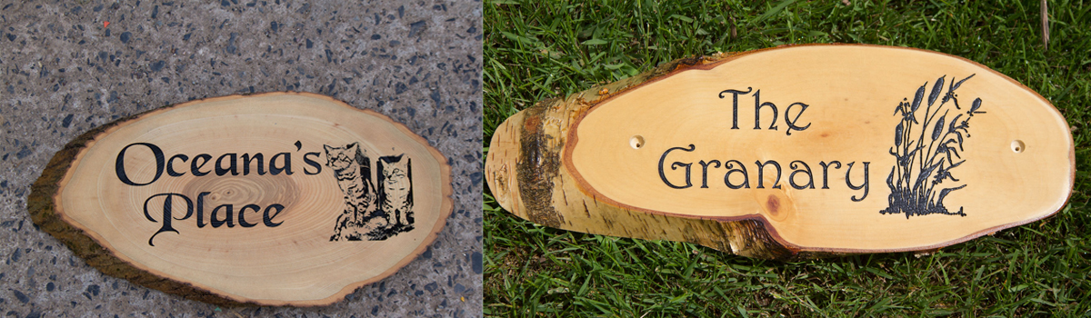 If you want a timber sign that is budget friendly consider our rustic wooden slices. 