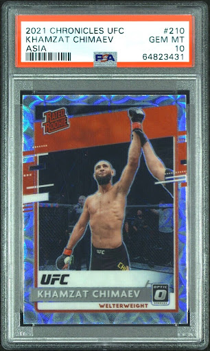 2021 Panini Chronicles UFC Khamzat Chimaev RC #210