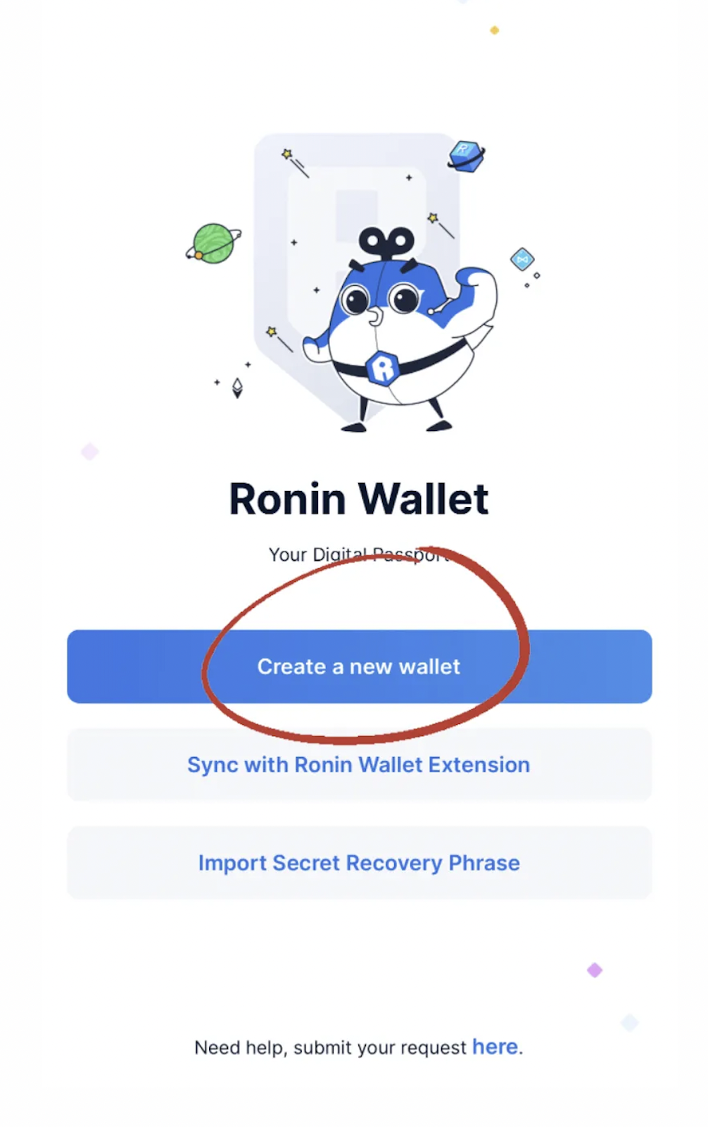cara daftar ronin wallet