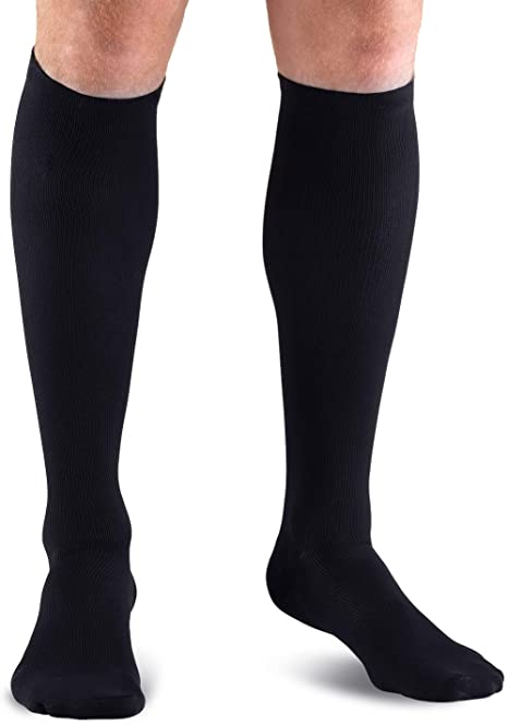 Lewis N. Clark Compression Socks for Women & Men, Circulation, Pregnancy, Athletics, Sports, Running + Travel, Black, One Size