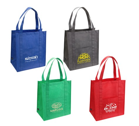 Blue, Black, Green and Red - Sunray RPET Reusable Shopping Bag