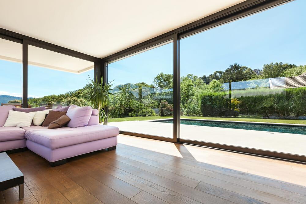 A smart glass window provides privacy without compromising on natural light. Source: Modernize