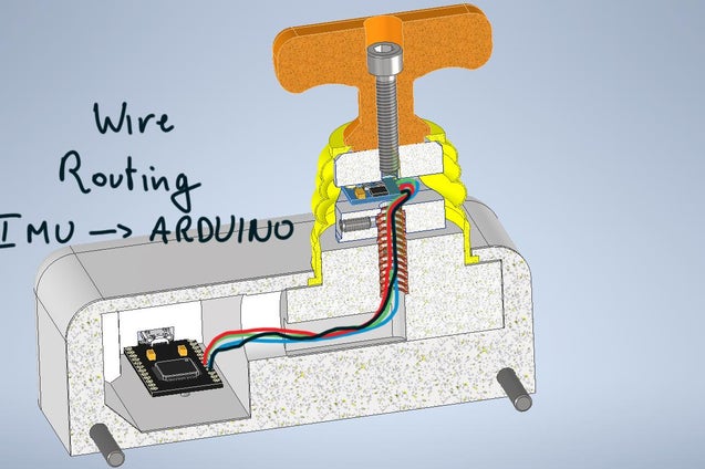 Assemble the Imu Holder, Print Bed Spring and Base