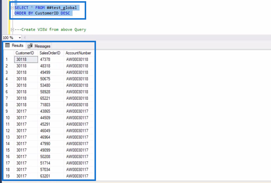 sql temp tables