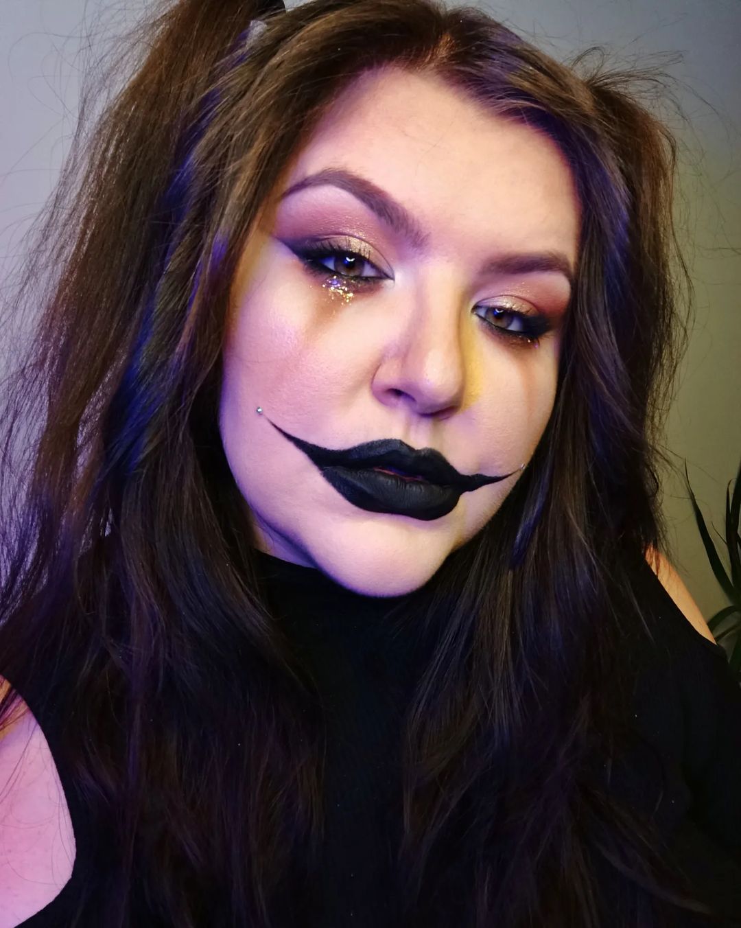 Dramatic Black Lipstick Makeup
