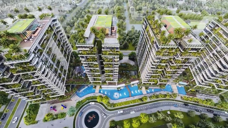 Không gian sống xanh tại chung cư Sunshine Green Iconic