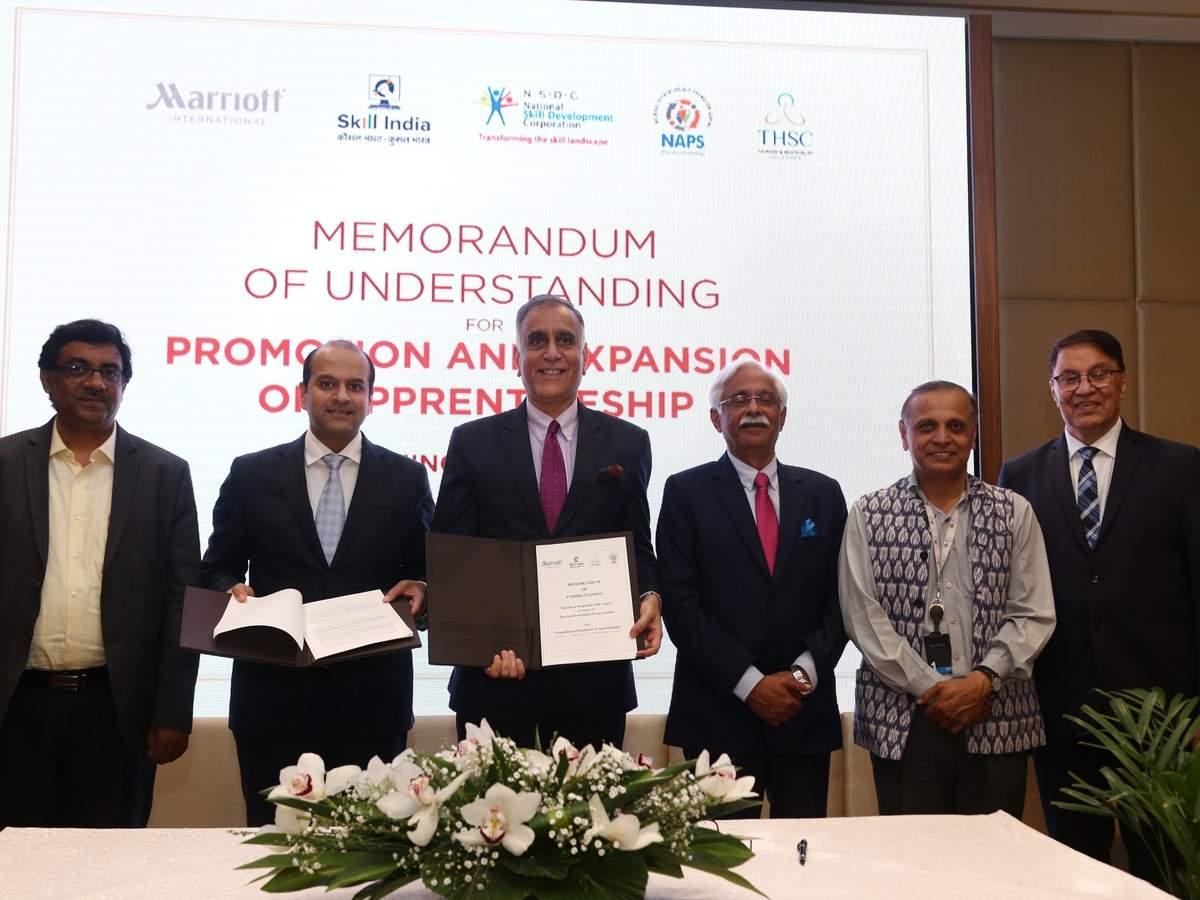 Tourism & Skill Council and Marriott India sign MoU, with operational  support from NSDC to promote Apprenticeship in India, Hospitality News, ET  HospitalityWorld