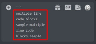 code block Discord
