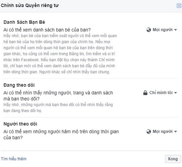 Cách ẩn danh sách bạn bè trên Facebook 3