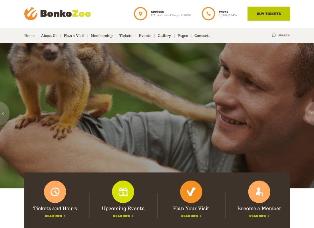 Bonko |  Tema de WordPress Safari & Zoo