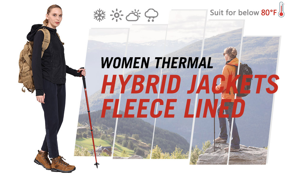 women hiking jackets