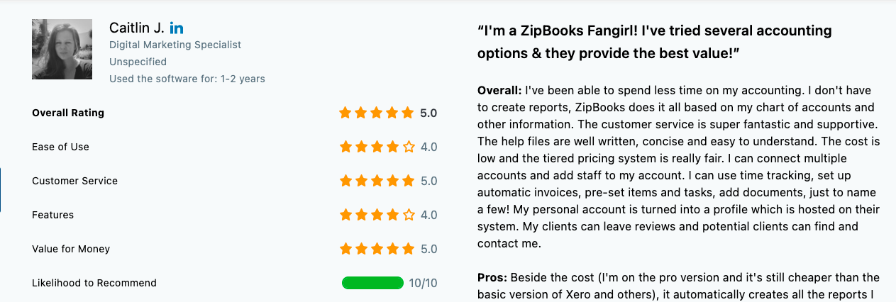zipbooks testimonials